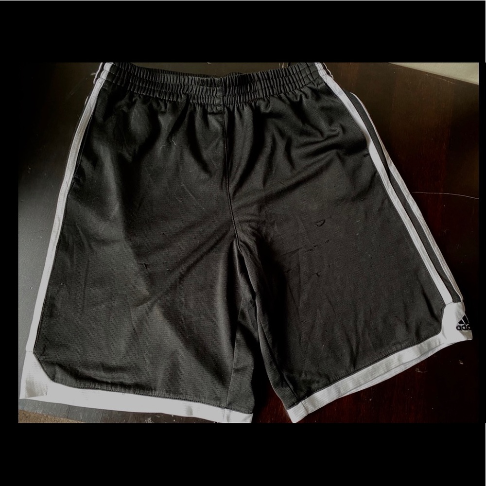 Boy’s Adidas 3-Stripe Athletic Shorts XL